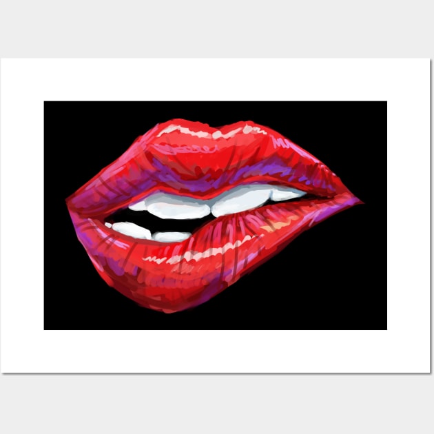 Lips Wall Art by PeggyNovak